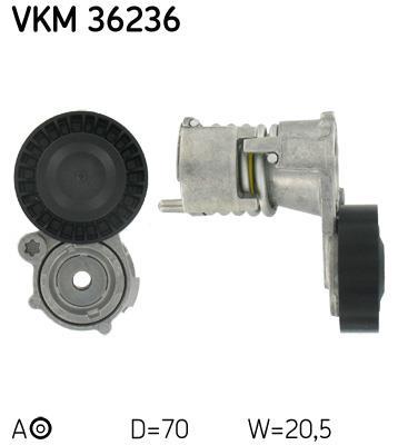 Galet tendeur de courroie d'accessoire SKF ref. VKM 36236